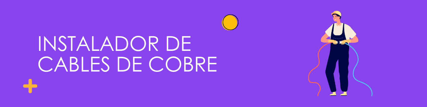 Instalador de cables de cobre